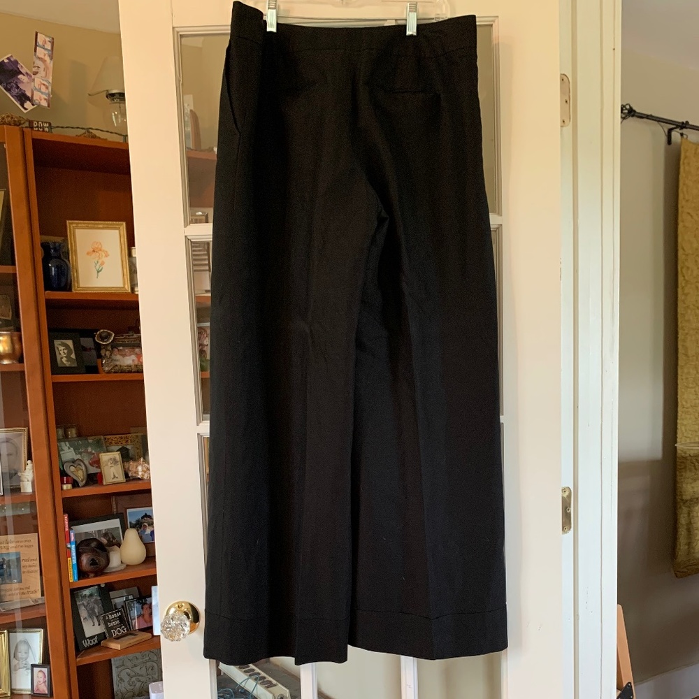 Ann Taylor Loft wide leg linen blend dress pant Sz 14